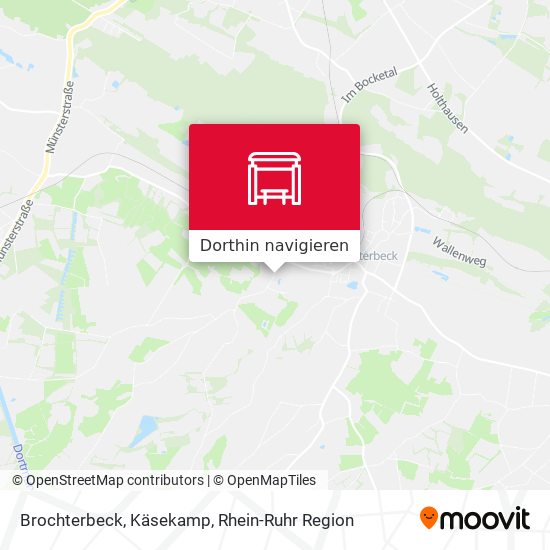 Brochterbeck, Käsekamp Karte