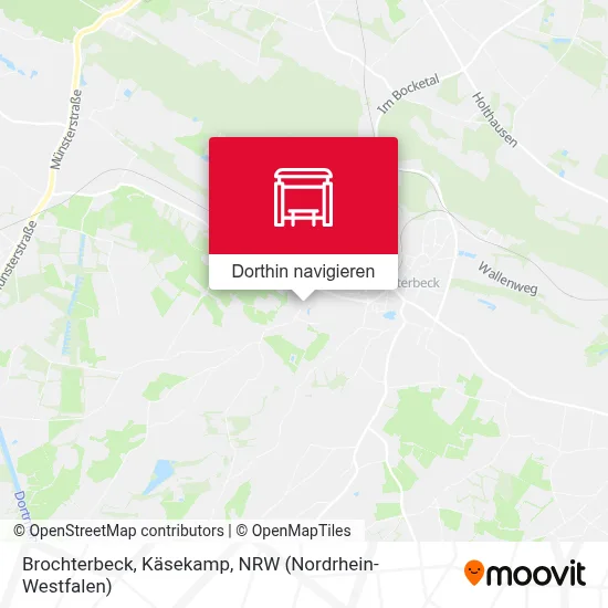 Brochterbeck, Käsekamp Karte