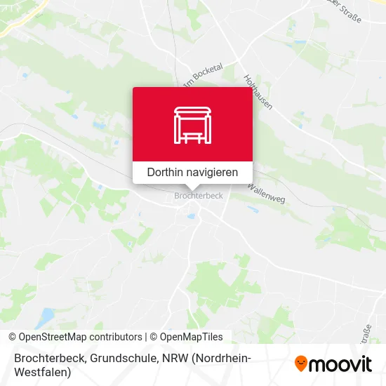 Brochterbeck, Grundschule Karte