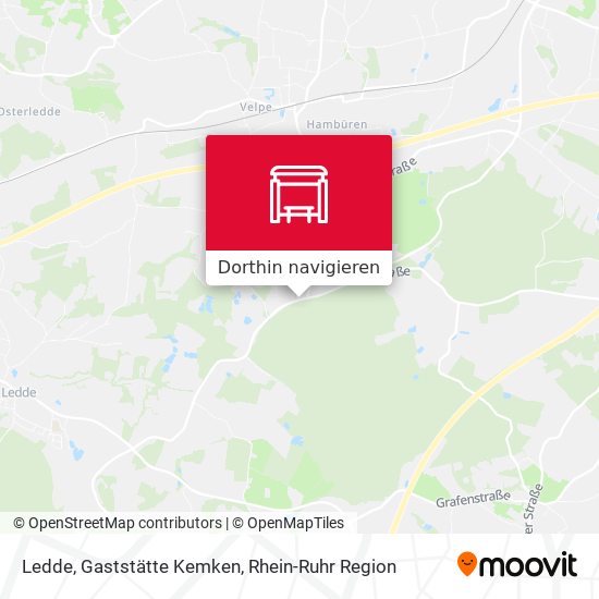Ledde, Gaststätte Kemken Karte