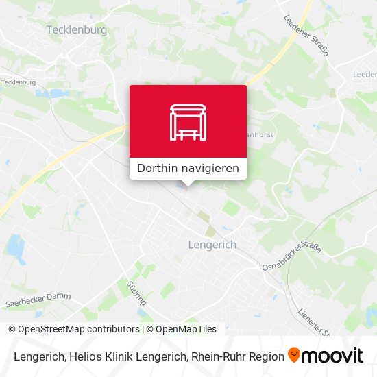 Lengerich, Helios Klinik Lengerich Karte