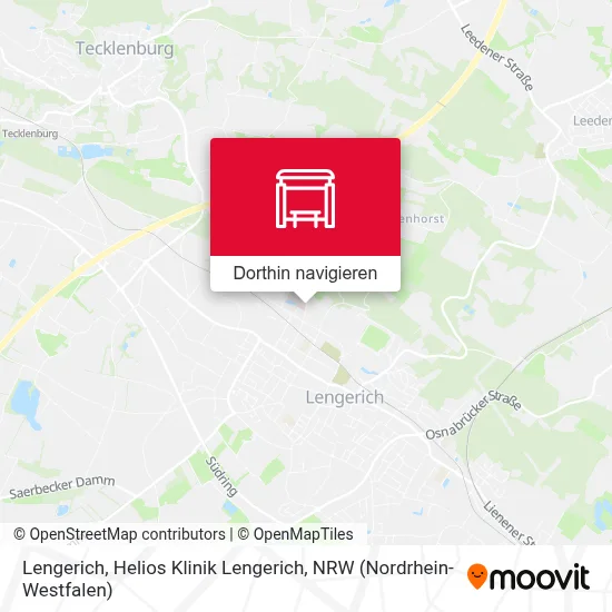 Lengerich, Helios Klinik Lengerich Karte