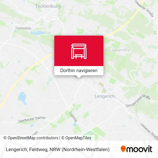 Lengerich, Feldweg Karte