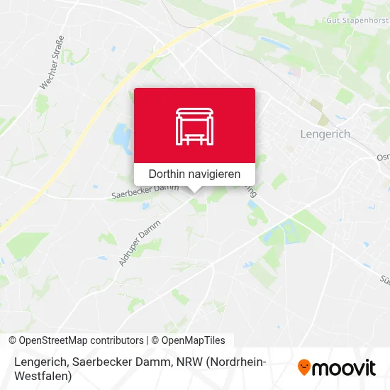 Lengerich, Saerbecker Damm Karte