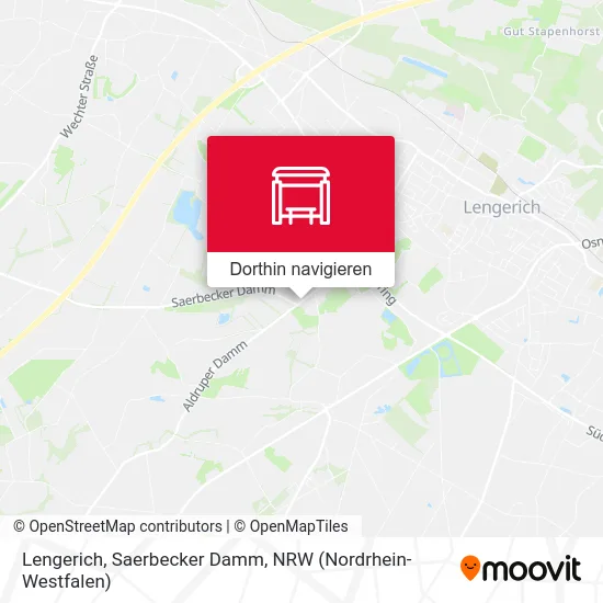 Lengerich, Saerbecker Damm Karte