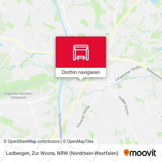 Ladbergen, Zur Woote Karte