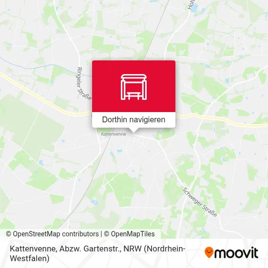 Kattenvenne, Abzw. Gartenstr. Karte