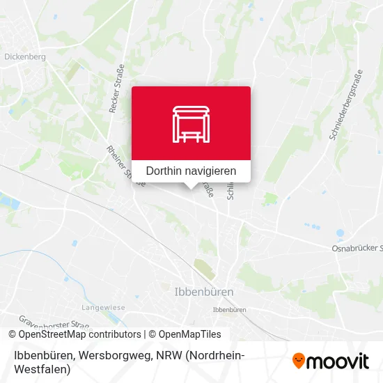 Ibbenbüren, Wersborgweg Karte