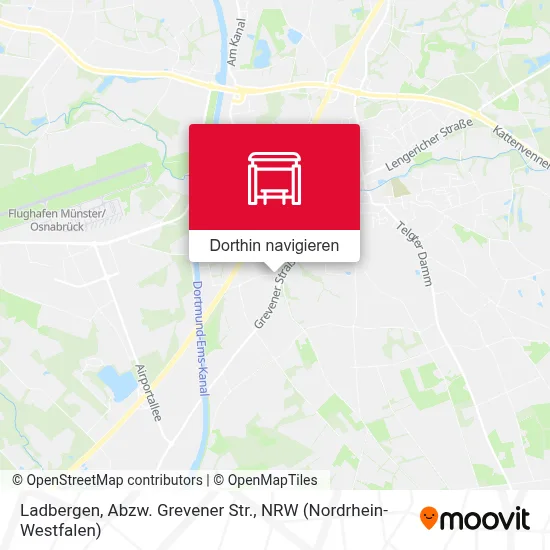 Ladbergen, Abzw. Grevener Str. Karte