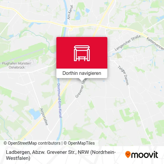 Ladbergen, Abzw. Grevener Str. Karte