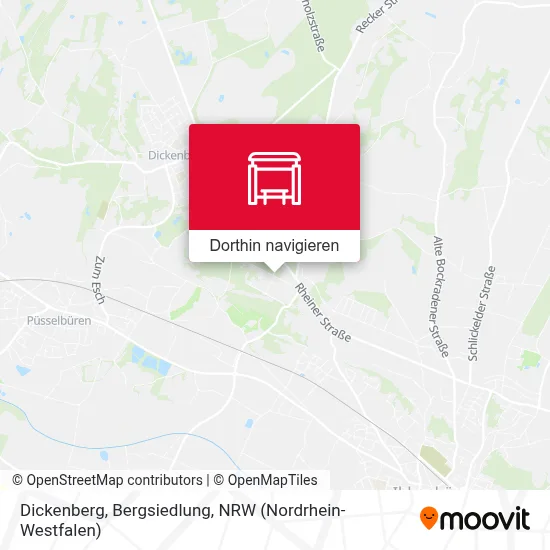 Dickenberg, Bergsiedlung Karte