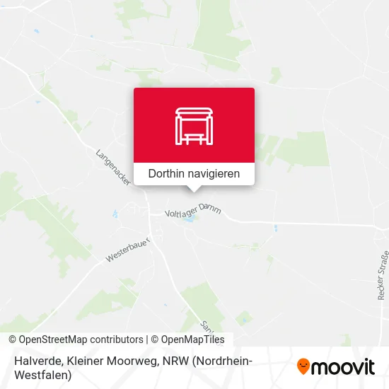 Halverde, Kleiner Moorweg Karte