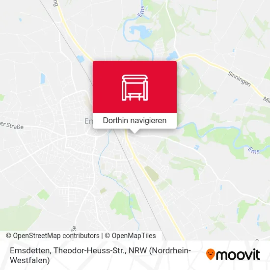 Emsdetten, Theodor-Heuss-Str. Karte