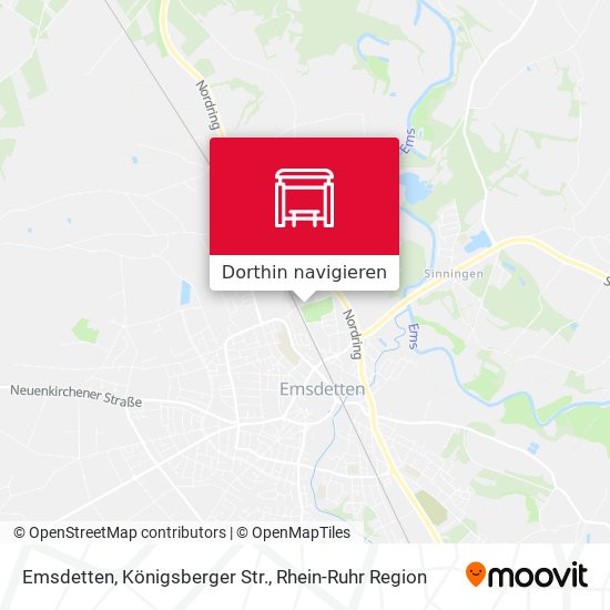 Emsdetten, Königsberger Str. Karte