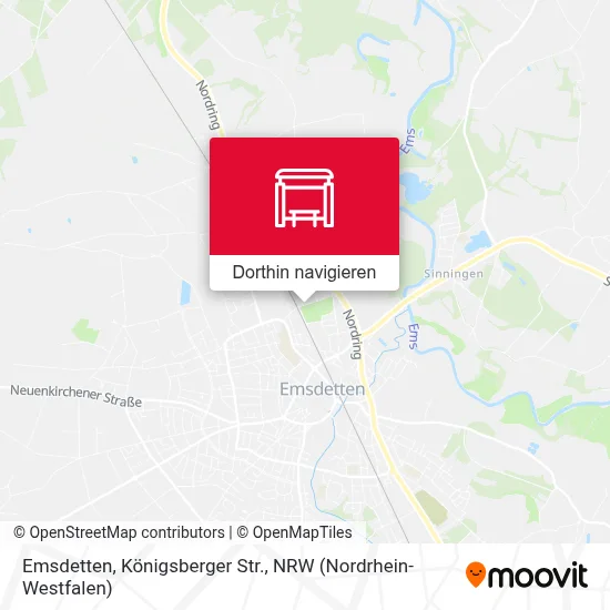 Emsdetten, Königsberger Str. Karte
