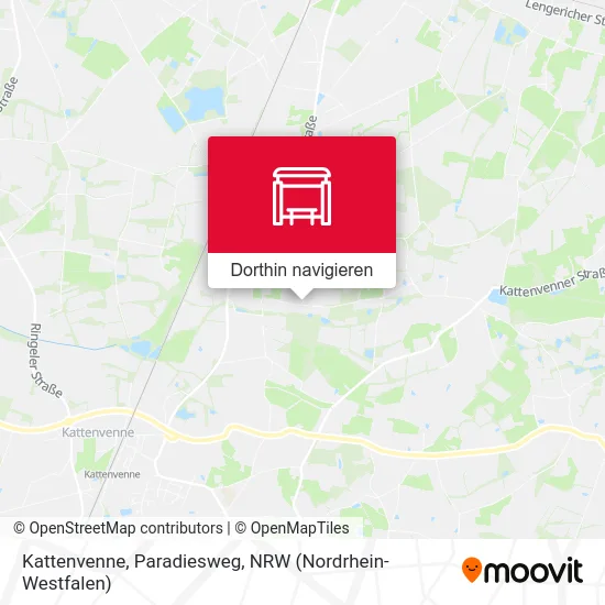 Kattenvenne, Paradiesweg Karte