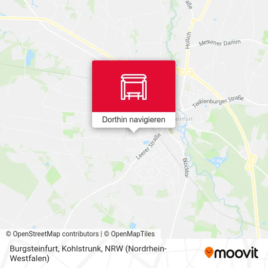 Burgsteinfurt, Kohlstrunk Karte