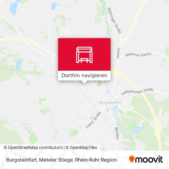 Burgsteinfurt, Meteler Stiege Karte