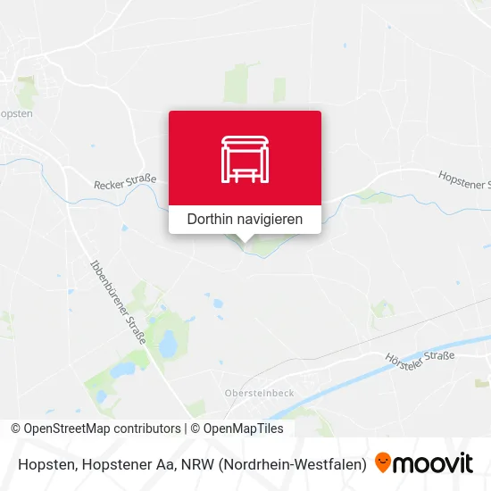 Hopsten, Hopstener Aa Karte