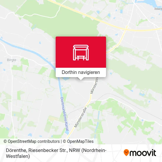Dörenthe, Riesenbecker Str. Karte