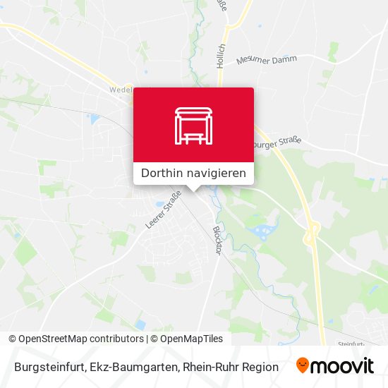 Burgsteinfurt, Ekz-Baumgarten Karte