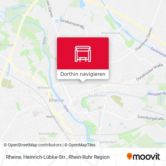 Rheine, Heinrich-Lübke-Str. Karte