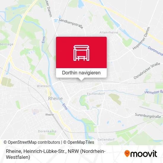 Rheine, Heinrich-Lübke-Str. Karte