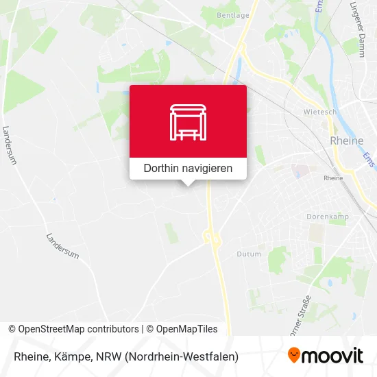 Rheine, Kämpe Karte