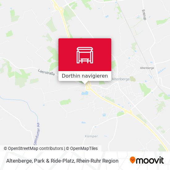 Altenberge, Park & Ride-Platz Karte