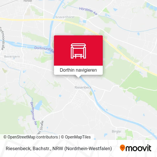 Riesenbeck, Bachstr. Karte