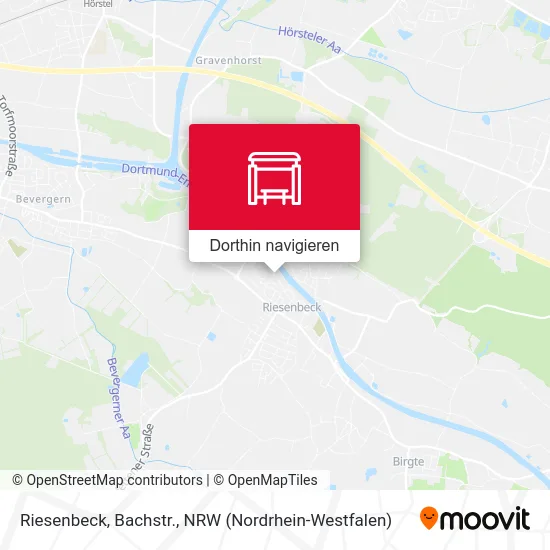 Riesenbeck, Bachstr. Karte