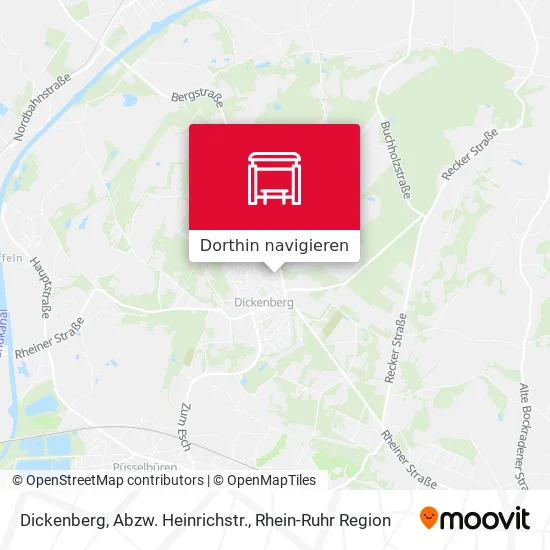 Dickenberg, Abzw. Heinrichstr. Karte
