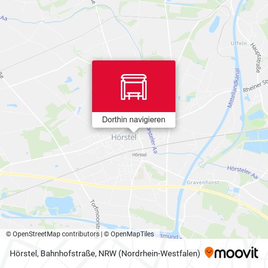 Hörstel, Bahnhofstraße Karte