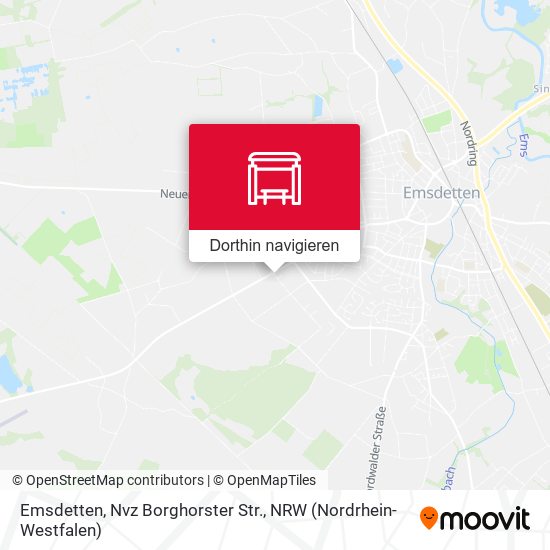 Emsdetten, Nvz Borghorster Str. Karte
