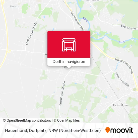 Hauenhorst, Dorfplatz Karte