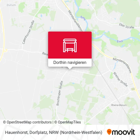 Hauenhorst, Dorfplatz Karte