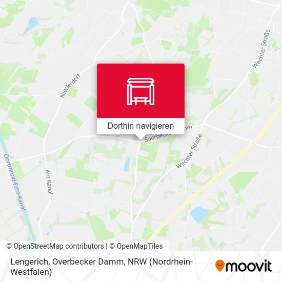 Lengerich, Overbecker Damm Karte