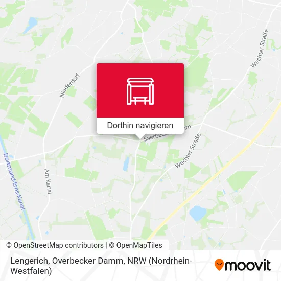 Lengerich, Overbecker Damm Karte
