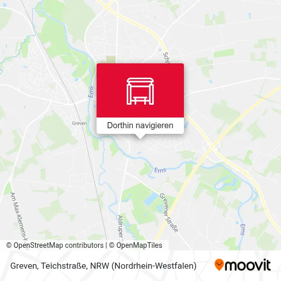 Greven, Teichstraße Karte