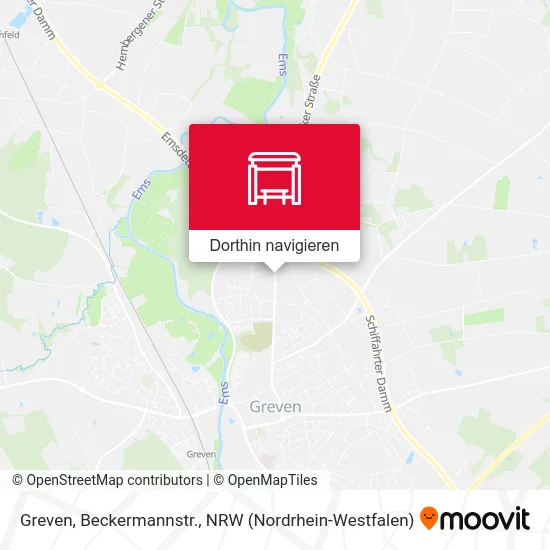 Greven, Beckermannstr. Karte