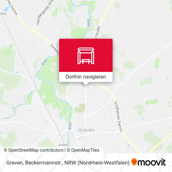 Greven, Beckermannstr. Karte