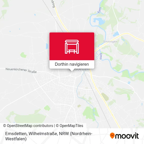 Emsdetten, Wilhelmstraße Karte