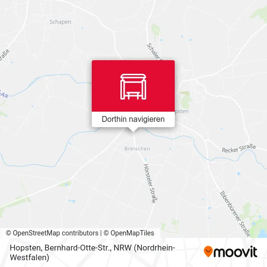 Hopsten, Bernhard-Otte-Str. Karte