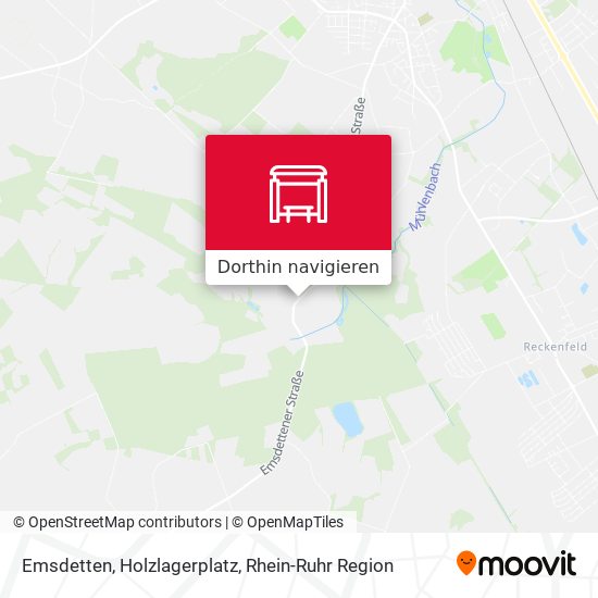 Emsdetten, Holzlagerplatz Karte