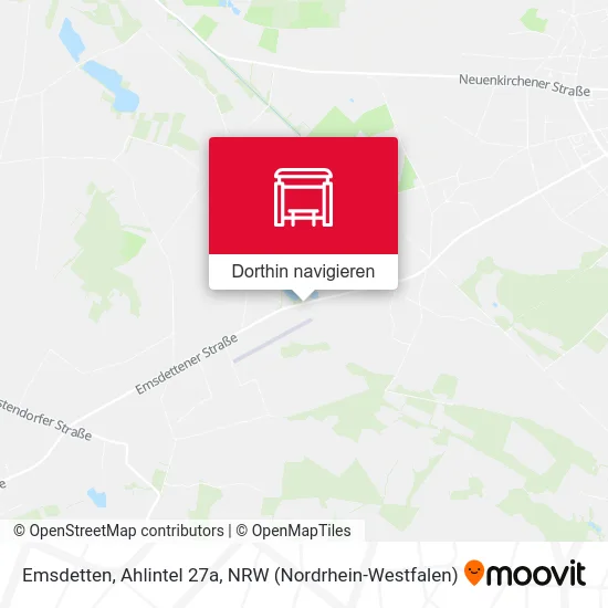 Emsdetten, Ahlintel 27a Karte