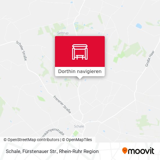 Schale, Fürstenauer Str. Karte