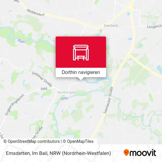 Emsdetten, Im Bail Karte