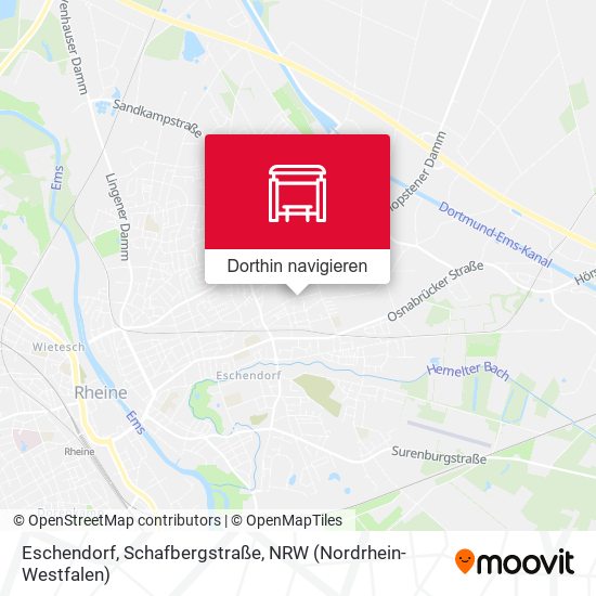 Eschendorf, Schafbergstraße Karte