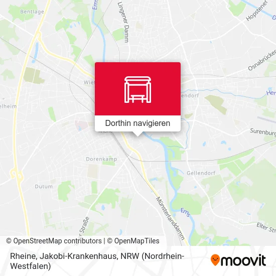 Rheine, Jakobi-Krankenhaus Karte