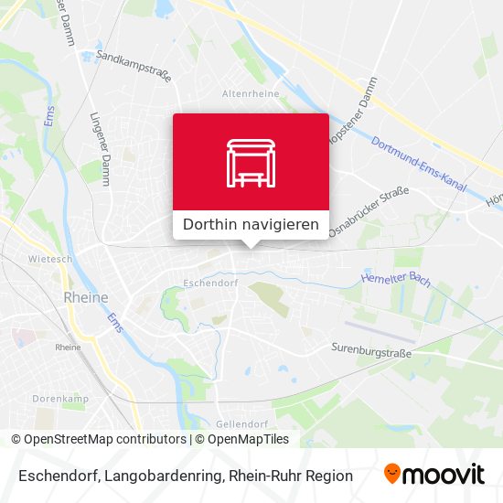 Eschendorf, Langobardenring Karte